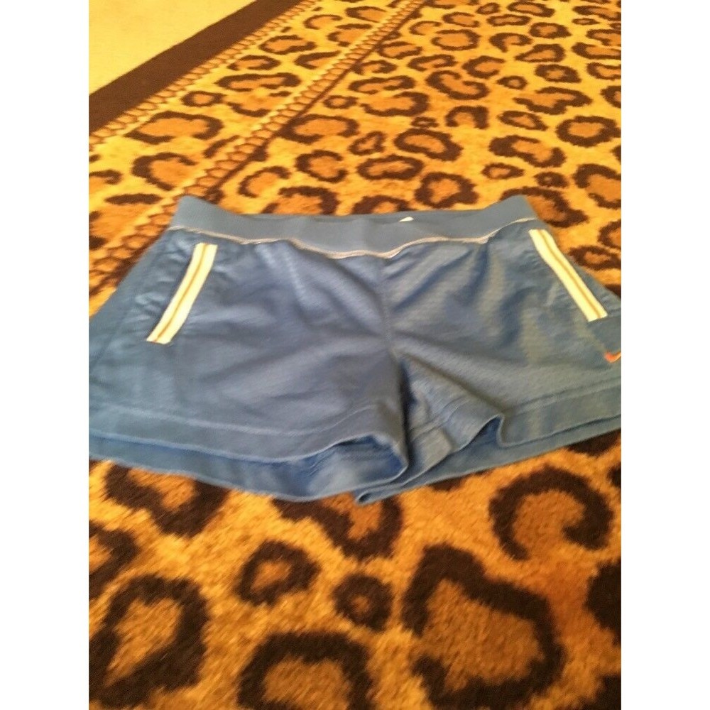 Nike Girls Athletic Shorts Size Medium 10-12 Blue White